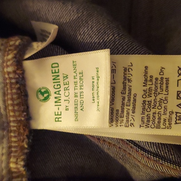 J. Crew size 33 jeans, 9" mid-rise skinny jeans - Picture 4 of 11